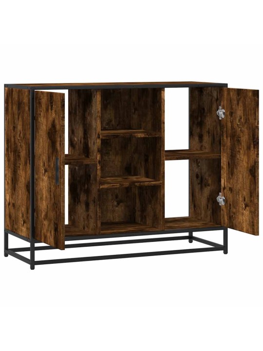 Příborník kouřový dub 92 x 35 x 76 cm kompozitní dřevo