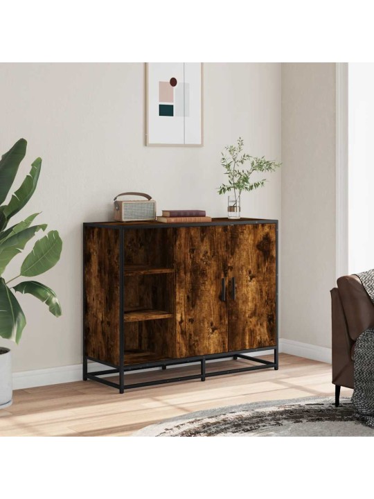 Příborník kouřový dub 92 x 35 x 76 cm kompozitní dřevo