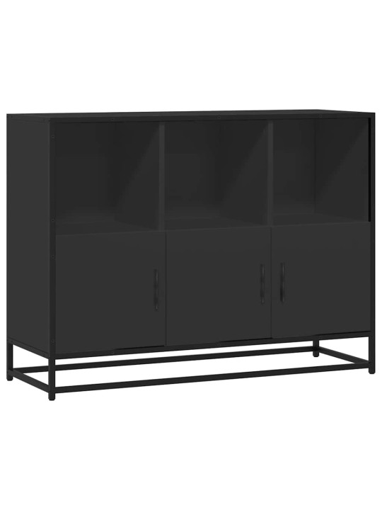 Příborník černý 100x35x76 cm kompozitní dřevo