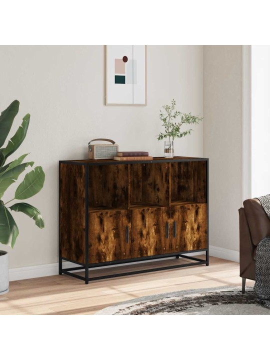 Příborník kouřový dub 100x35x76 cm kompozitní dřevo