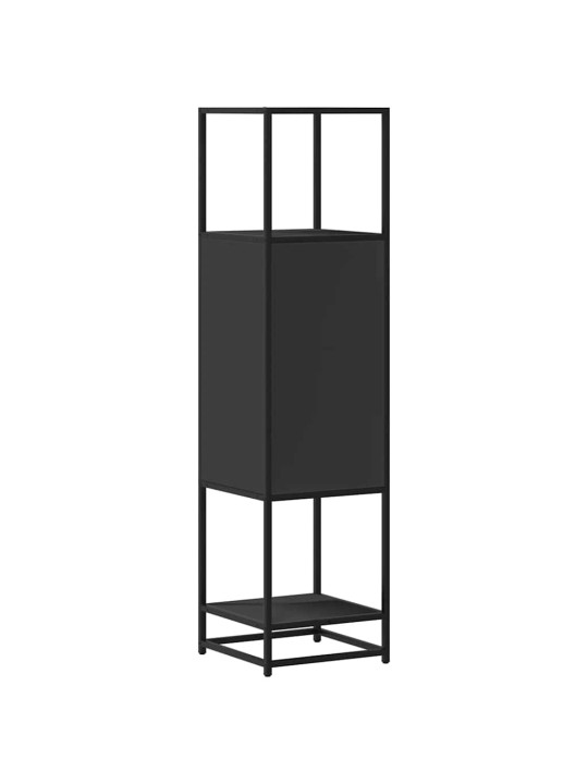 Skříň highboard černá 35,5x35x139 cm kompozitní dřevo a kov