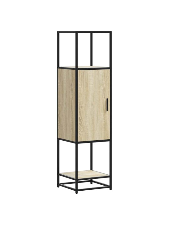 Skříň highboard dub sonoma 35,5x35x139 cm kompozit a kov