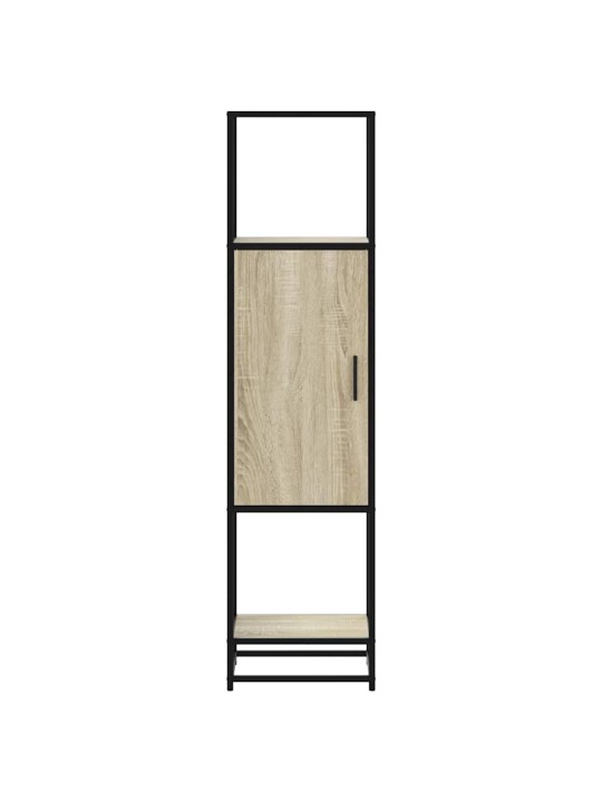 Skříň highboard dub sonoma 35,5x35x139 cm kompozit a kov
