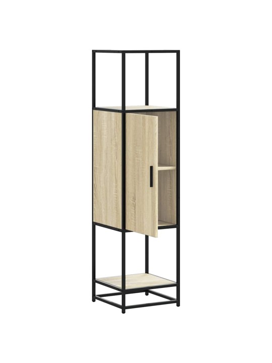 Skříň highboard dub sonoma 35,5x35x139 cm kompozit a kov