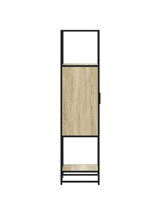Skříň highboard dub sonoma 35,5x35x139 cm kompozit a kov