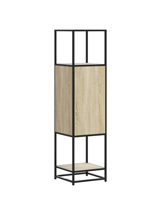 Skříň highboard dub sonoma 35,5x35x139 cm kompozit a kov