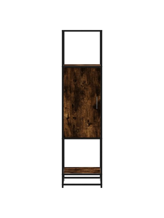 Skříň highboard kouřový dub 35,5x35x139 cm kompozit a kov