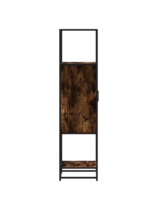 Skříň highboard kouřový dub 35,5x35x139 cm kompozit a kov
