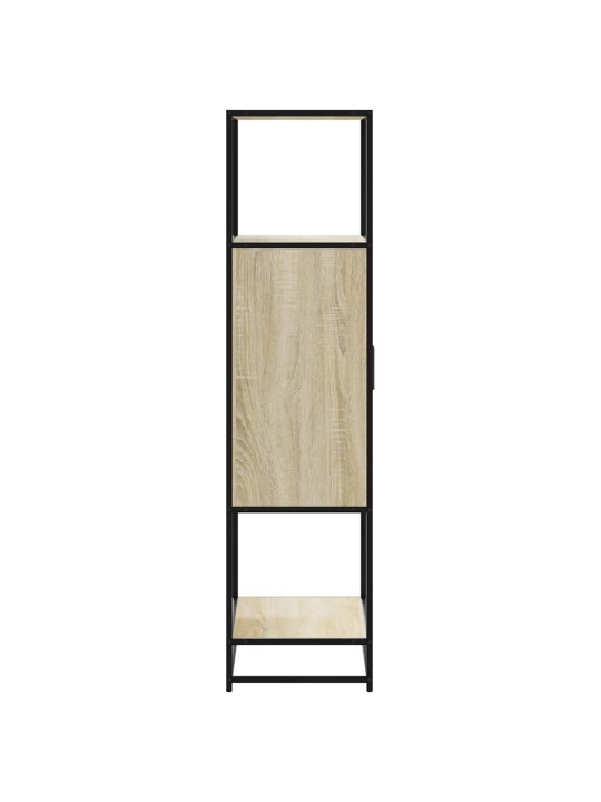 Skříň highboard dub sonoma 68x35x139 cm kompozitní dřevo a kov