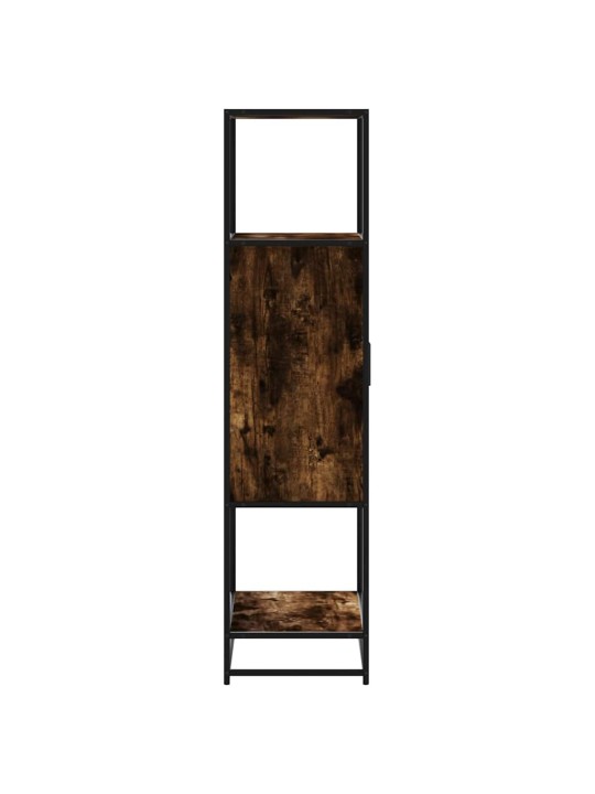 Skříň highboard kouřový dub 68x35x139cm kompozitní dřevo a kov