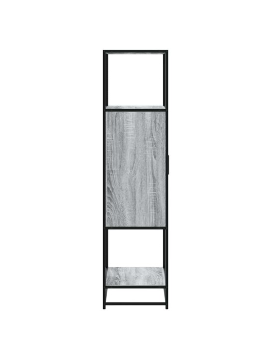 Skříň highboard šedá sonoma 68x35x139cm kompozitní dřevo a kov