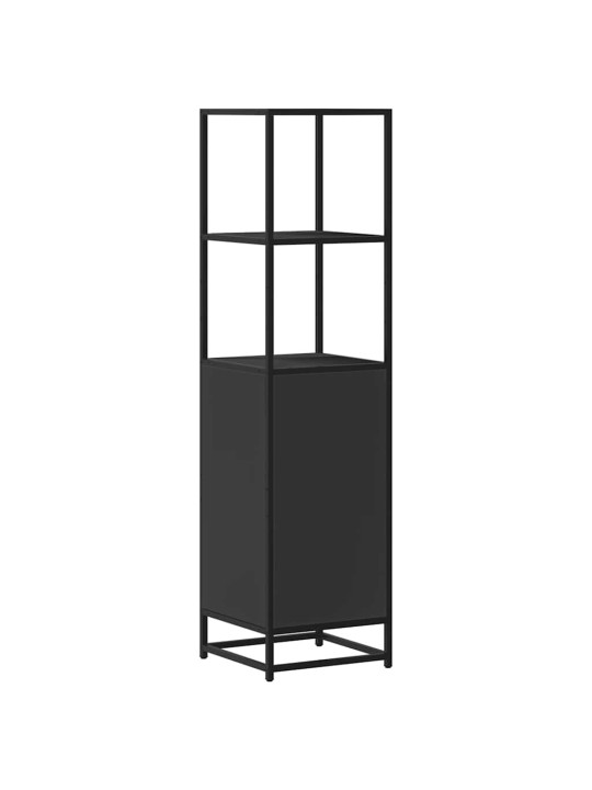Skříň highboard černá 35,5x35x139 cm kompozitní dřevo a kov