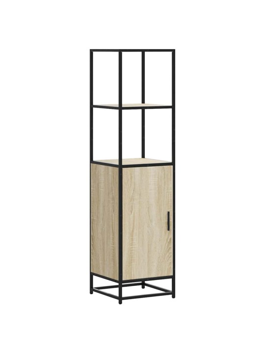Skříň highboard dub sonoma 35,5x35x139 cm kompozit a kov