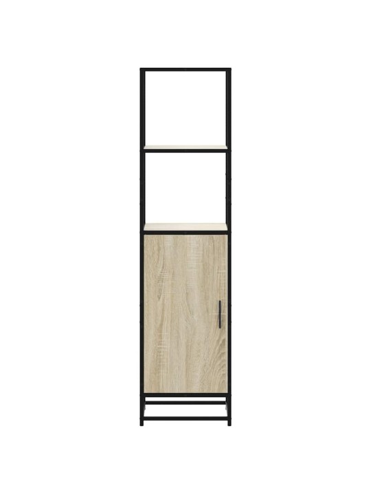 Skříň highboard dub sonoma 35,5x35x139 cm kompozit a kov