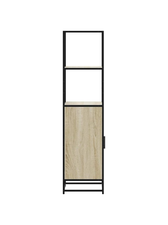 Skříň highboard dub sonoma 35,5x35x139 cm kompozit a kov