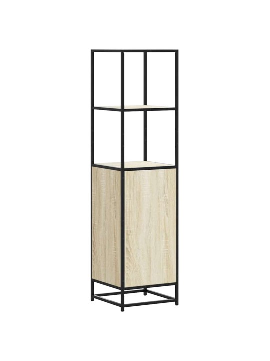 Skříň highboard dub sonoma 35,5x35x139 cm kompozit a kov