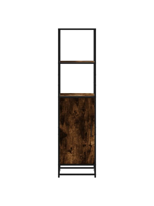 Skříň highboard kouřový dub 35,5x35x139 cm kompozit a kov