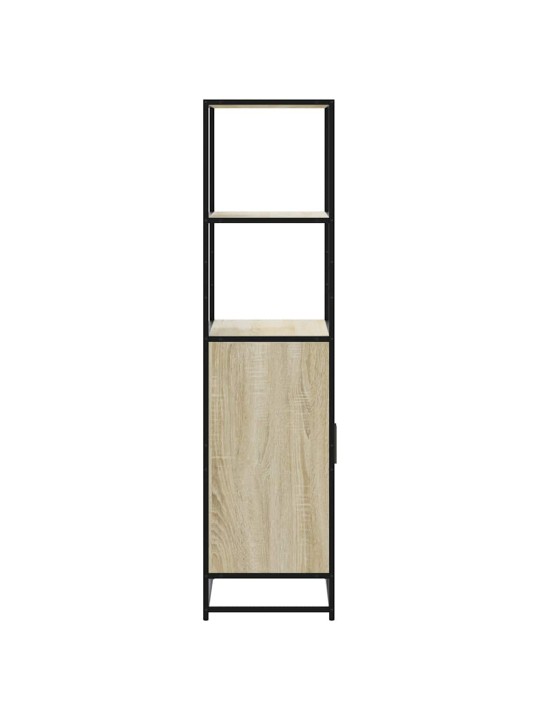 Skříň highboard dub sonoma 68x35x139 cm kompozitní dřevo a kov