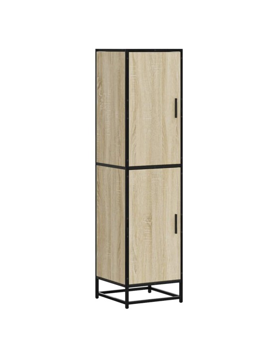 Skříň highboard dub sonoma 35,5x35x139 cm kompozit a kov