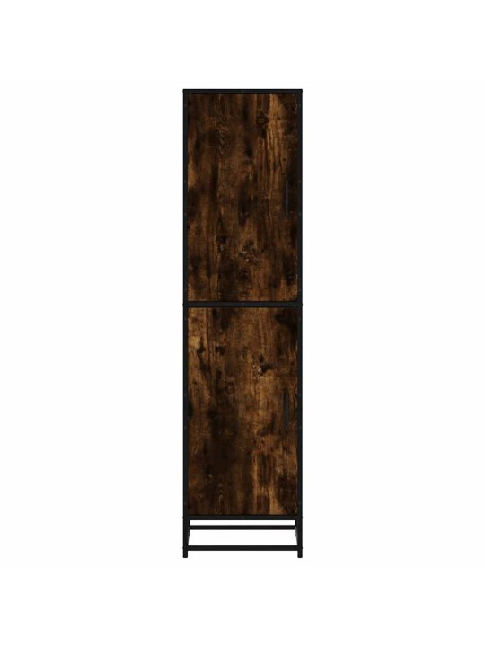 Skříň highboard kouřový dub 35,5x35x139 cm kompozit a kov