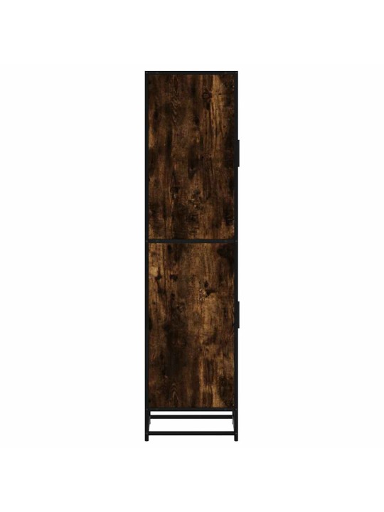 Skříň highboard kouřový dub 35,5x35x139 cm kompozit a kov