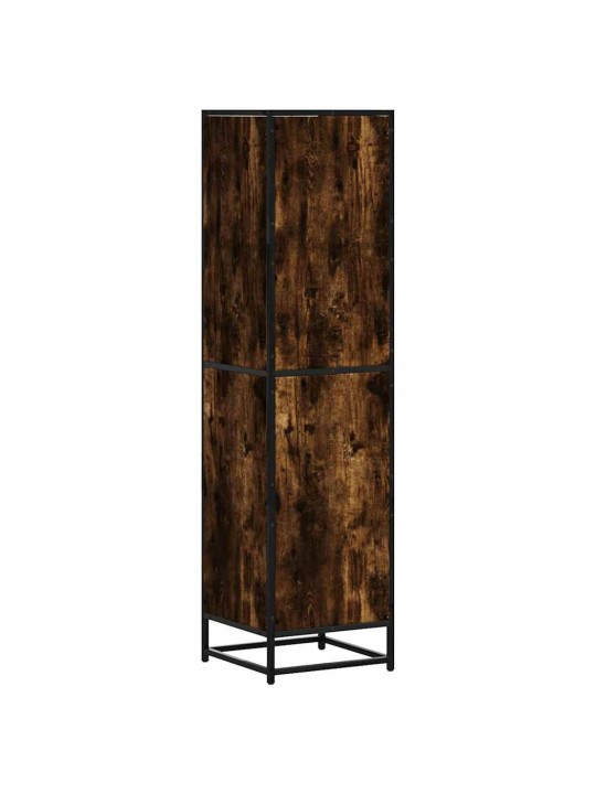 Skříň highboard kouřový dub 35,5x35x139 cm kompozit a kov