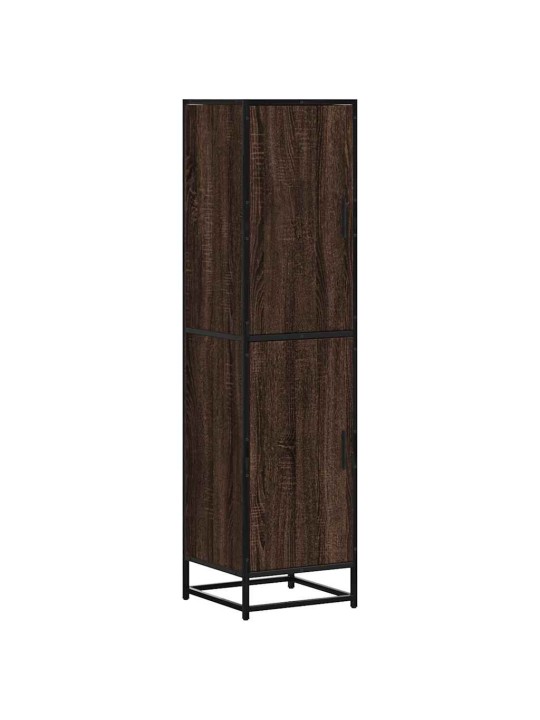 Skříň highboard hnědý dub 35,5x35x139 cm kompozit a kov