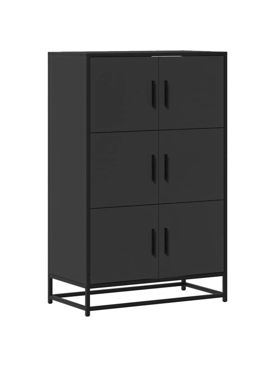 Skříň highboard černá 68x35x106,5 cm kompozit a kov