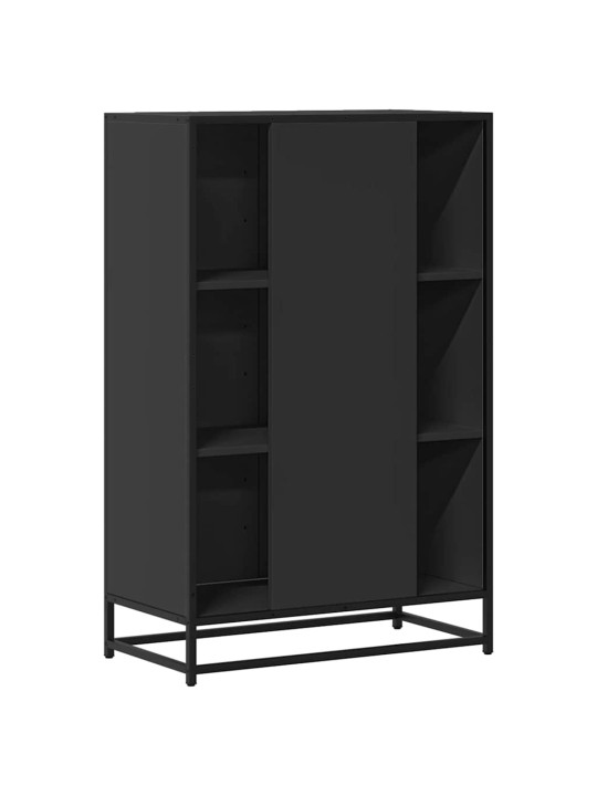 Skříň highboard černá 68x35x106,5 cm kompozit a kov