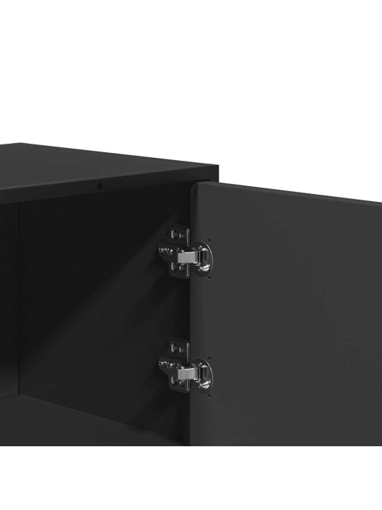 Skříň highboard černá 68x35x106,5 cm kompozit a kov