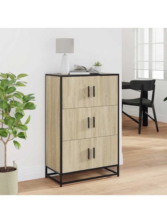 Skříň highboard dub sonoma 68x35x106,5 cm kompozit a kov