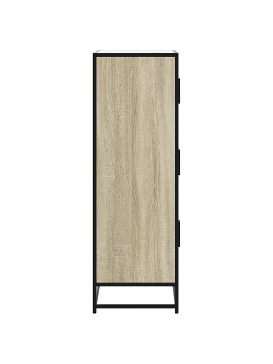 Skříň highboard dub sonoma 68x35x106,5 cm kompozit a kov
