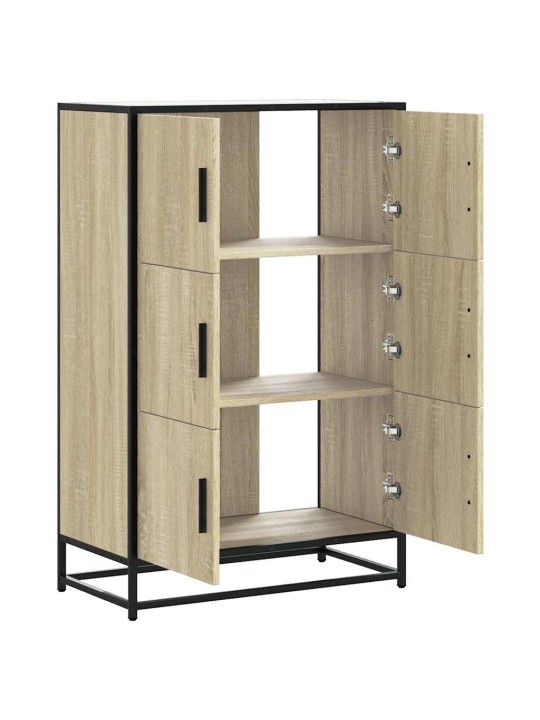 Skříň highboard dub sonoma 68x35x106,5 cm kompozit a kov