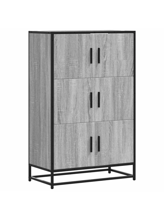 Skříň highboard šedá sonoma 68x35x106,5 cm kompozit a kov