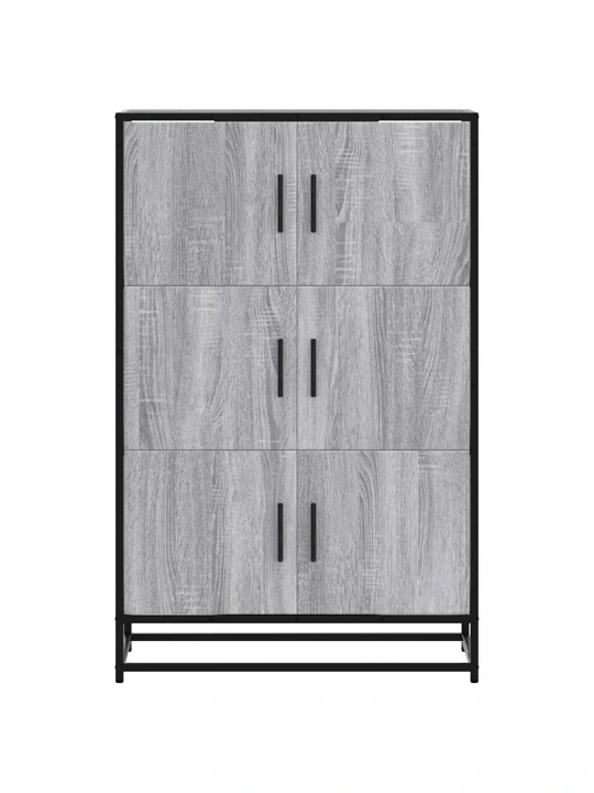 Skříň highboard šedá sonoma 68x35x106,5 cm kompozit a kov