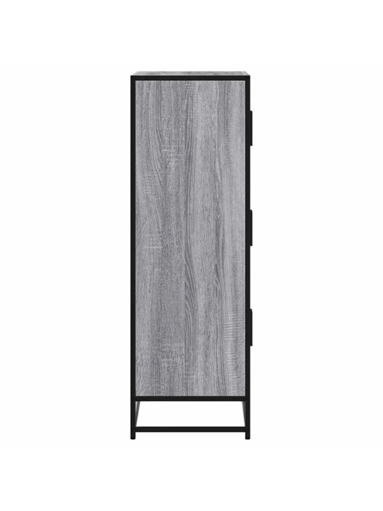Skříň highboard šedá sonoma 68x35x106,5 cm kompozit a kov