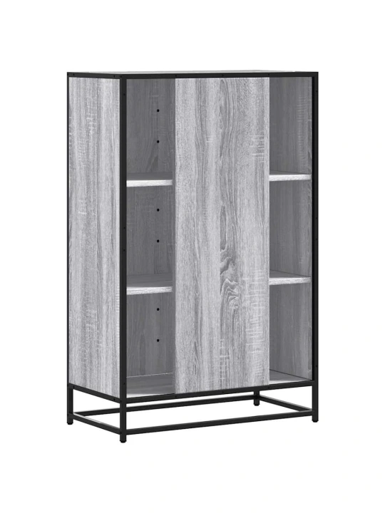 Skříň highboard šedá sonoma 68x35x106,5 cm kompozit a kov