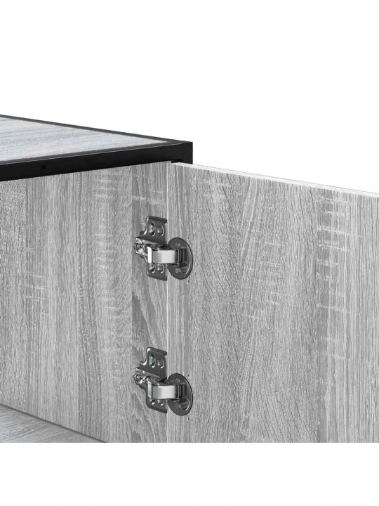 Skříň highboard šedá sonoma 68x35x106,5 cm kompozit a kov