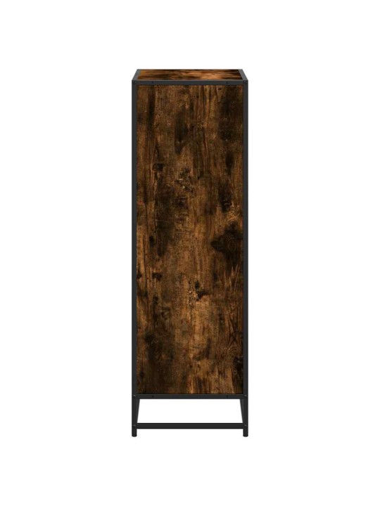 Knihovna kouřový dub 60x35x107,5 cm kompozitní dřevo