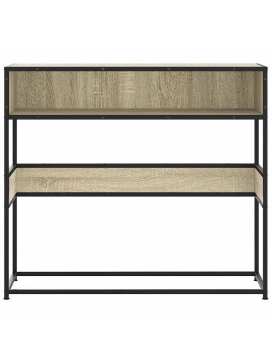 Konzolový stolek dub sonoma 90x35x80 cm kompozitní dřevo