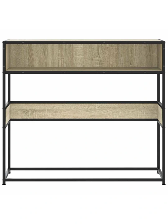 Konzolový stolek dub sonoma 90x35x80 cm kompozitní dřevo