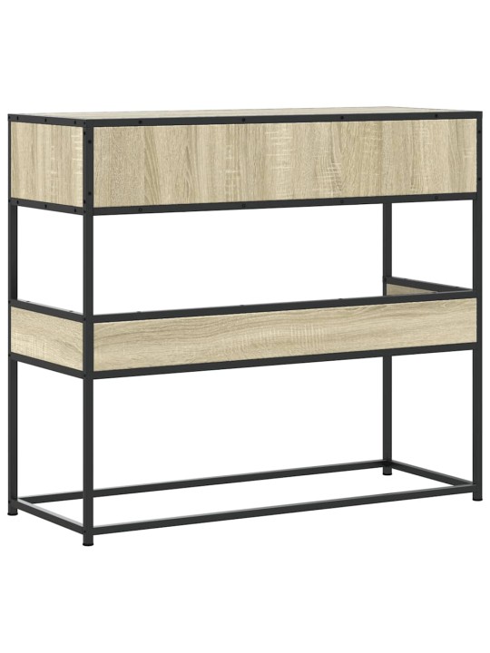 Konzolový stolek dub sonoma 90x35x80 cm kompozitní dřevo