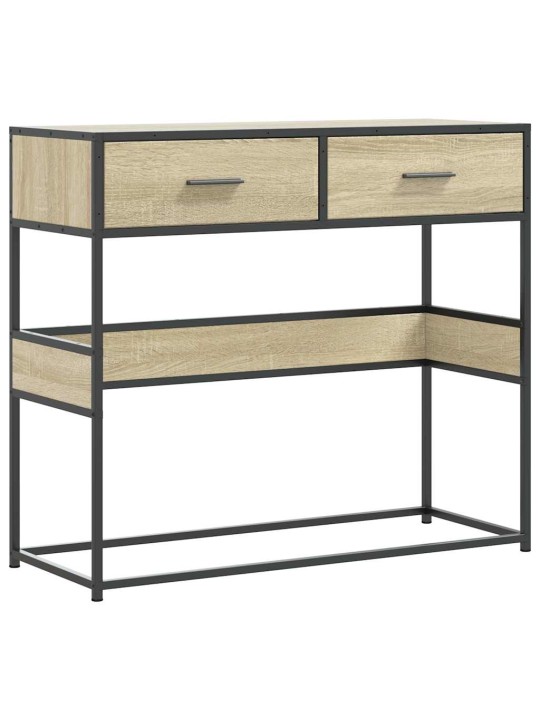 Konzolový stolek dub sonoma 90x35x80 cm kompozitní dřevo