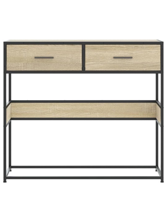 Konzolový stolek dub sonoma 90x35x80 cm kompozitní dřevo