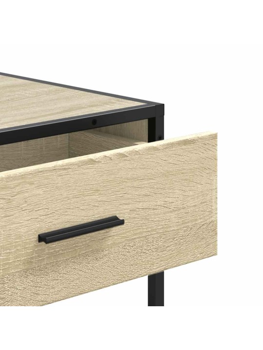 Konzolový stolek dub sonoma 90x35x80 cm kompozitní dřevo