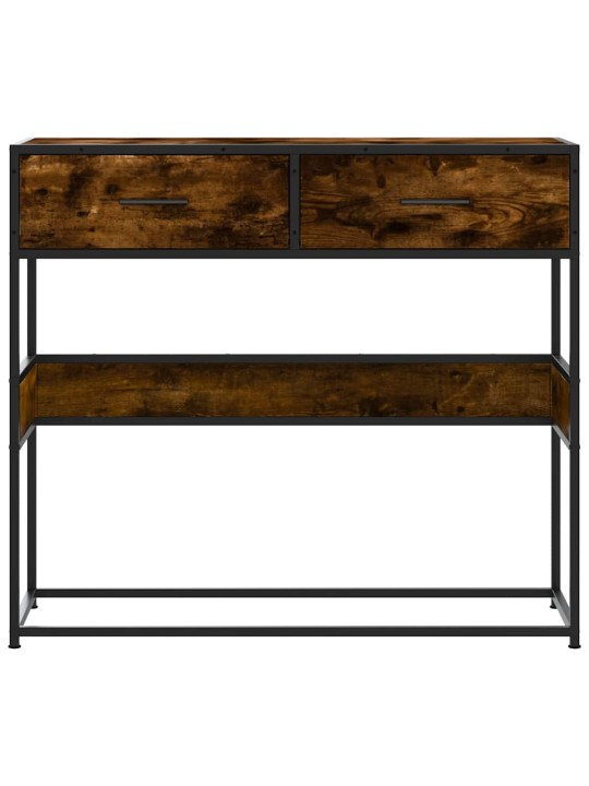 Konzolový stolek kouřový dub 90x35x80 cm kompozitní dřevo