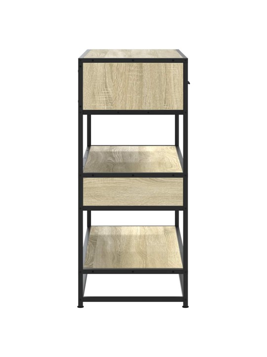 Konzolový stolek dub sonoma 90x35x80 cm kompozitní dřevo