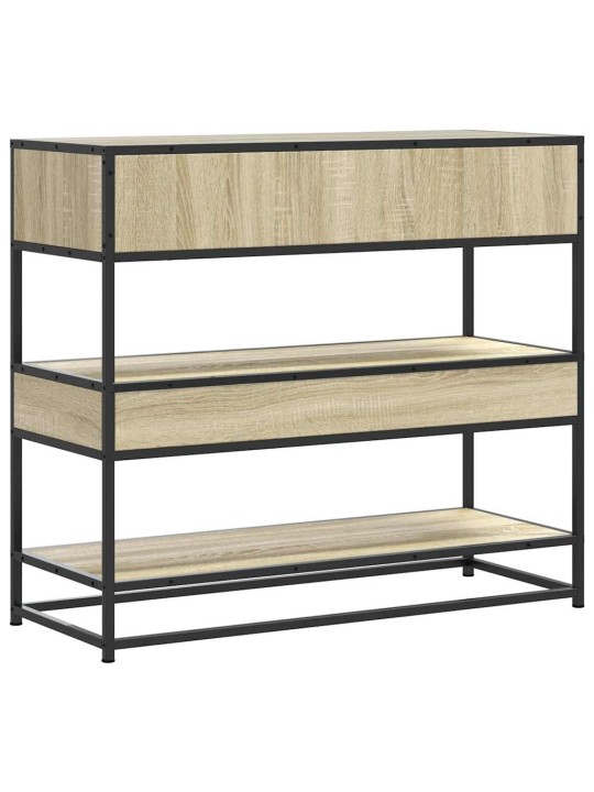 Konzolový stolek dub sonoma 90x35x80 cm kompozitní dřevo