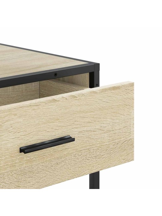 Konzolový stolek dub sonoma 90x35x80 cm kompozitní dřevo