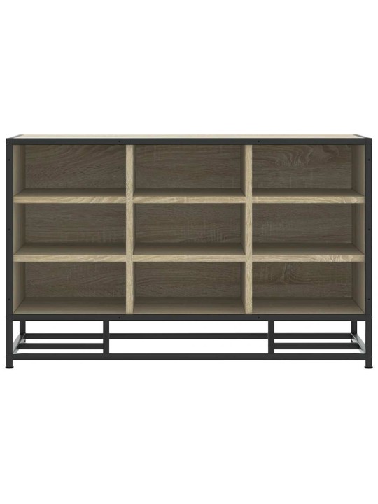 Lavice s botníkem dub sonoma 84x40x53,5 cm kompozit a kovu